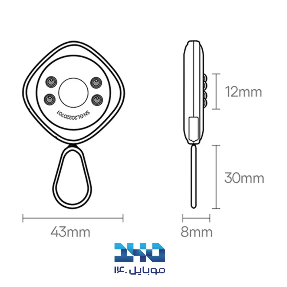 ردیاب تشخیص دوربین مخفی بیسوس مدل Heyo BS-HA016
