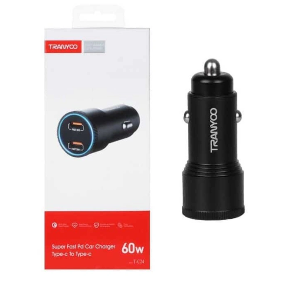 شارژر فندکی 60 وات ترانیو مدل C24