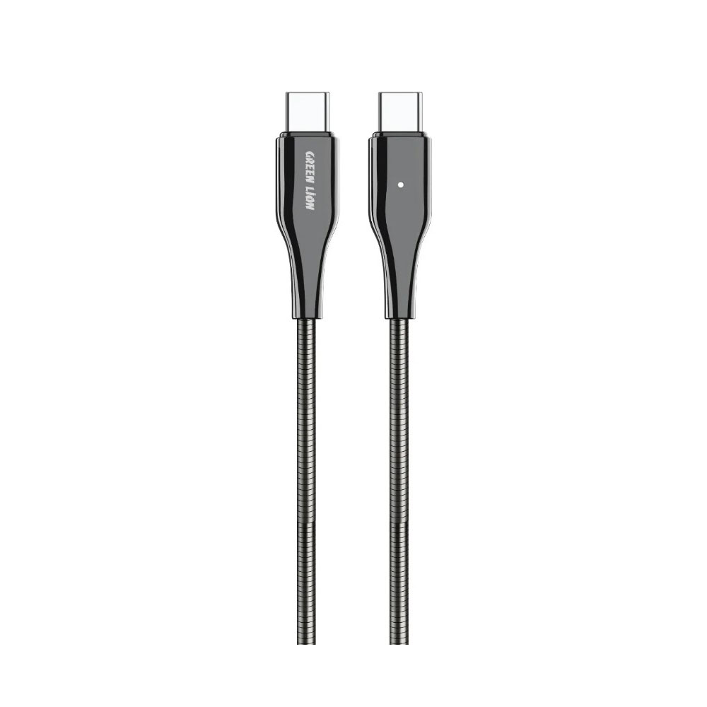 کابل تبدیل USB-C به 60USB-C وات گرین لاین مدل Metal Spring Hose