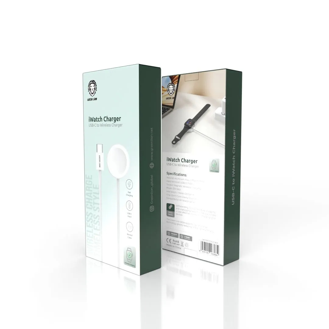 شارژر وایرلس ساعت اپل گرین لاین Green Lion USB-C | اصل