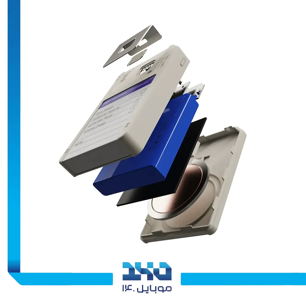 پاوربانک مگسیف پاورولوژی 10000mAh مدل Floppy Disk Retro