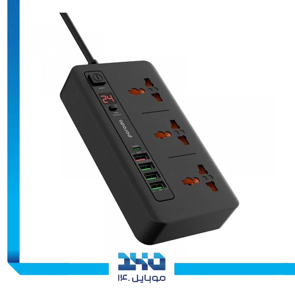 چندراهی برق پرودو مدل FWCH013 چهار پورت