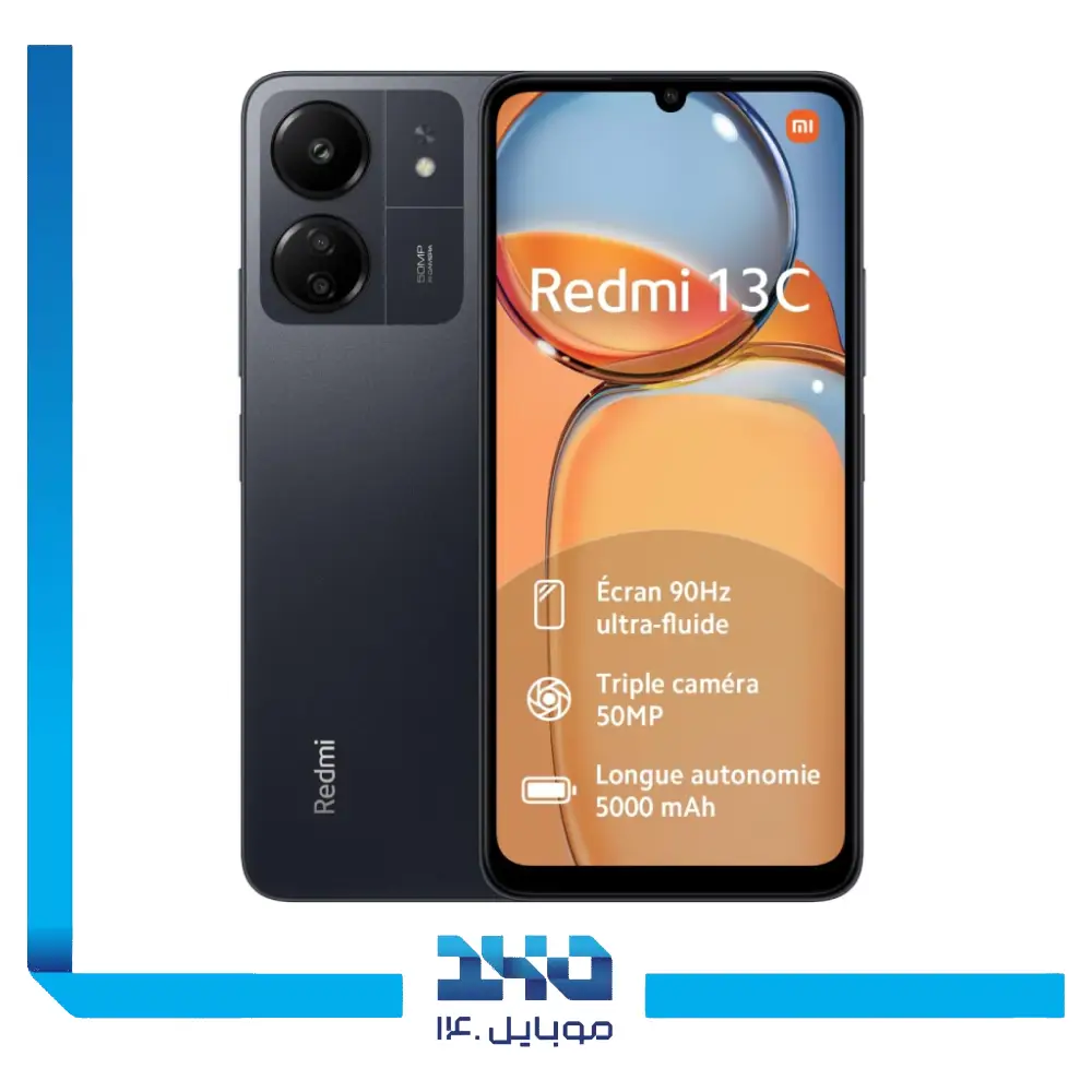گوشی موبایل شیائومی مدل Redmi 13c ظرفیت 128 گیگابایت رم 6 گیگابایت (پک اندونزی، رام گلوبال)