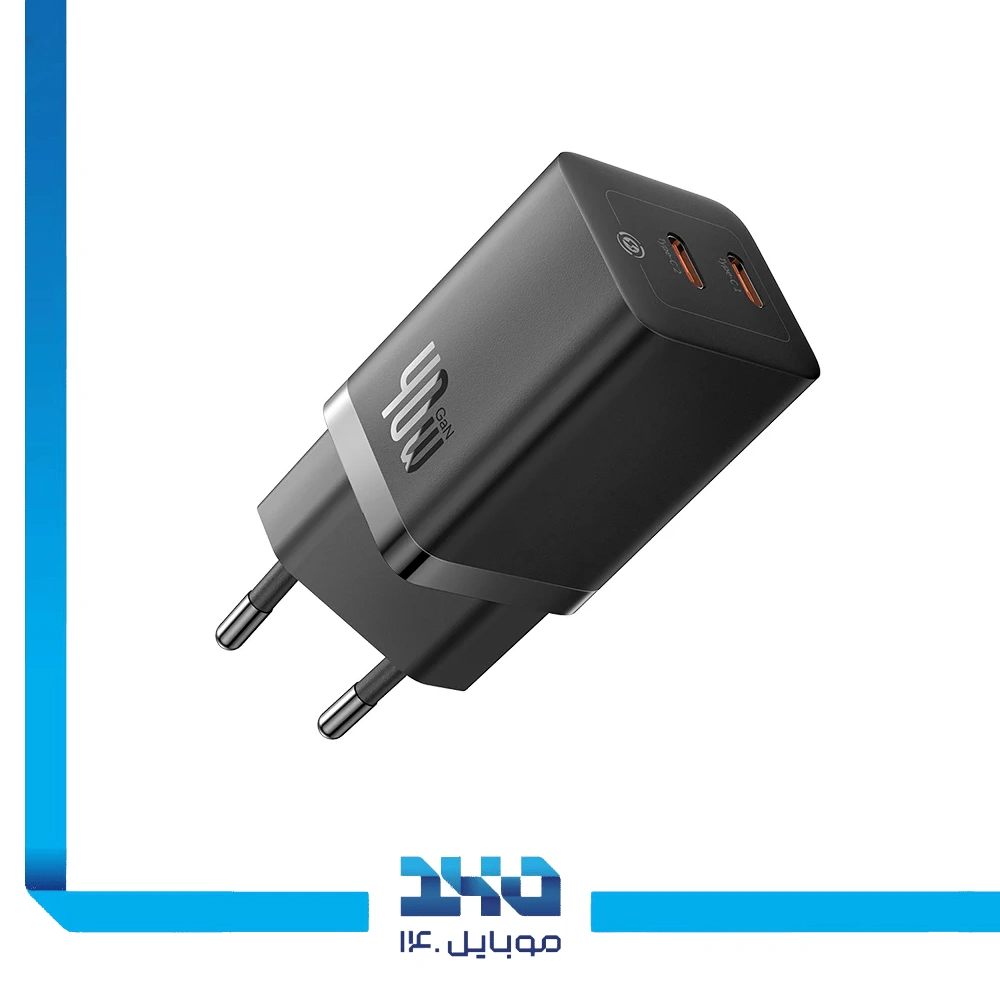 شارژر دیواری 40 وات بیسوس مدل GaN5 Pro