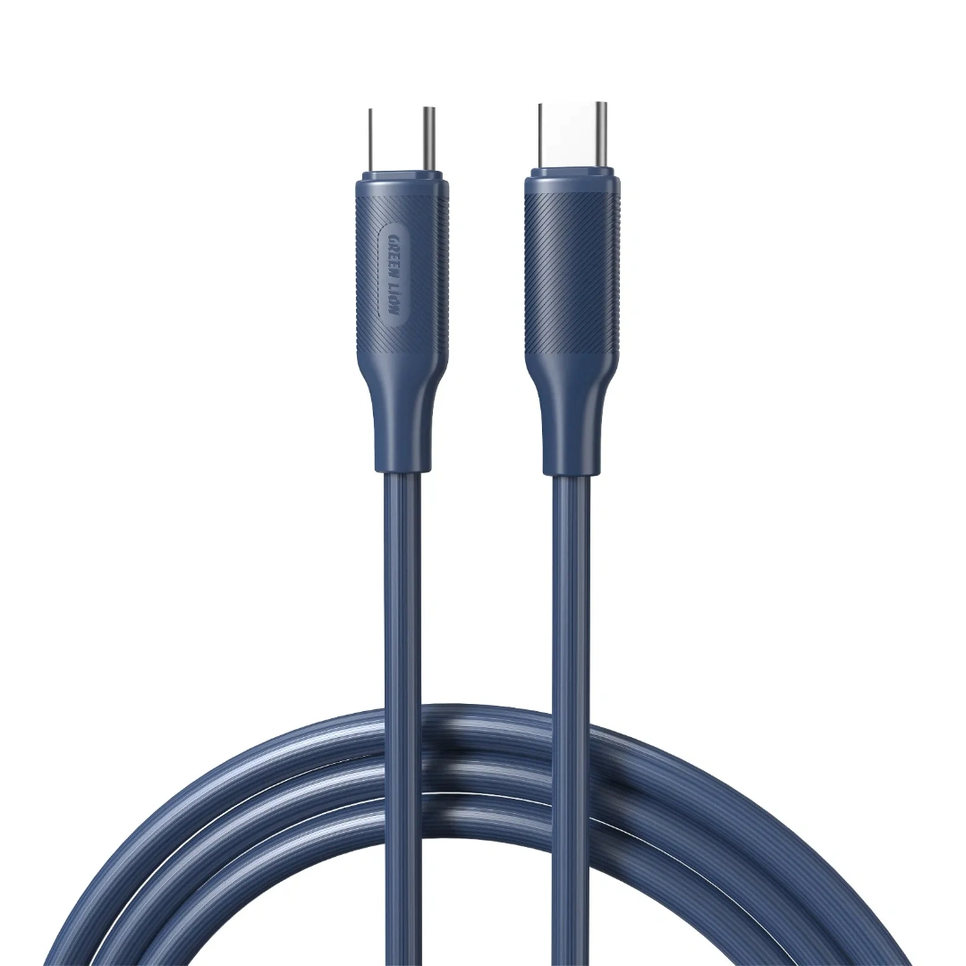 کابل شارژ USB-C به USB-C گرین لاین با روکش PVC طول 1 متر