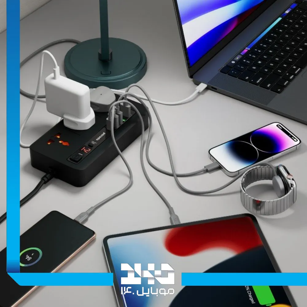 چندراهی برق پرودو مدل FWCH013 چهار پورت