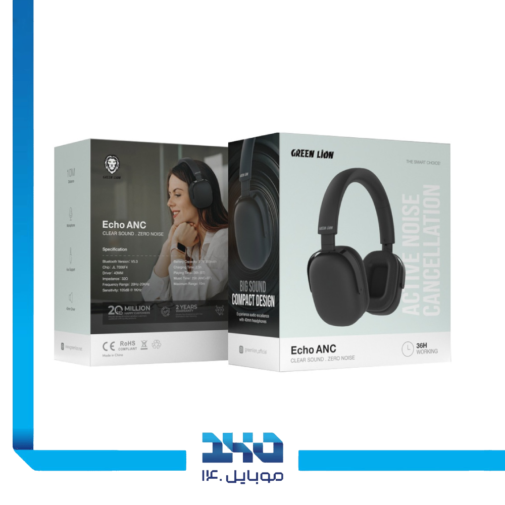 هدفون بی سیم گرین لاین مدل Echo ANC