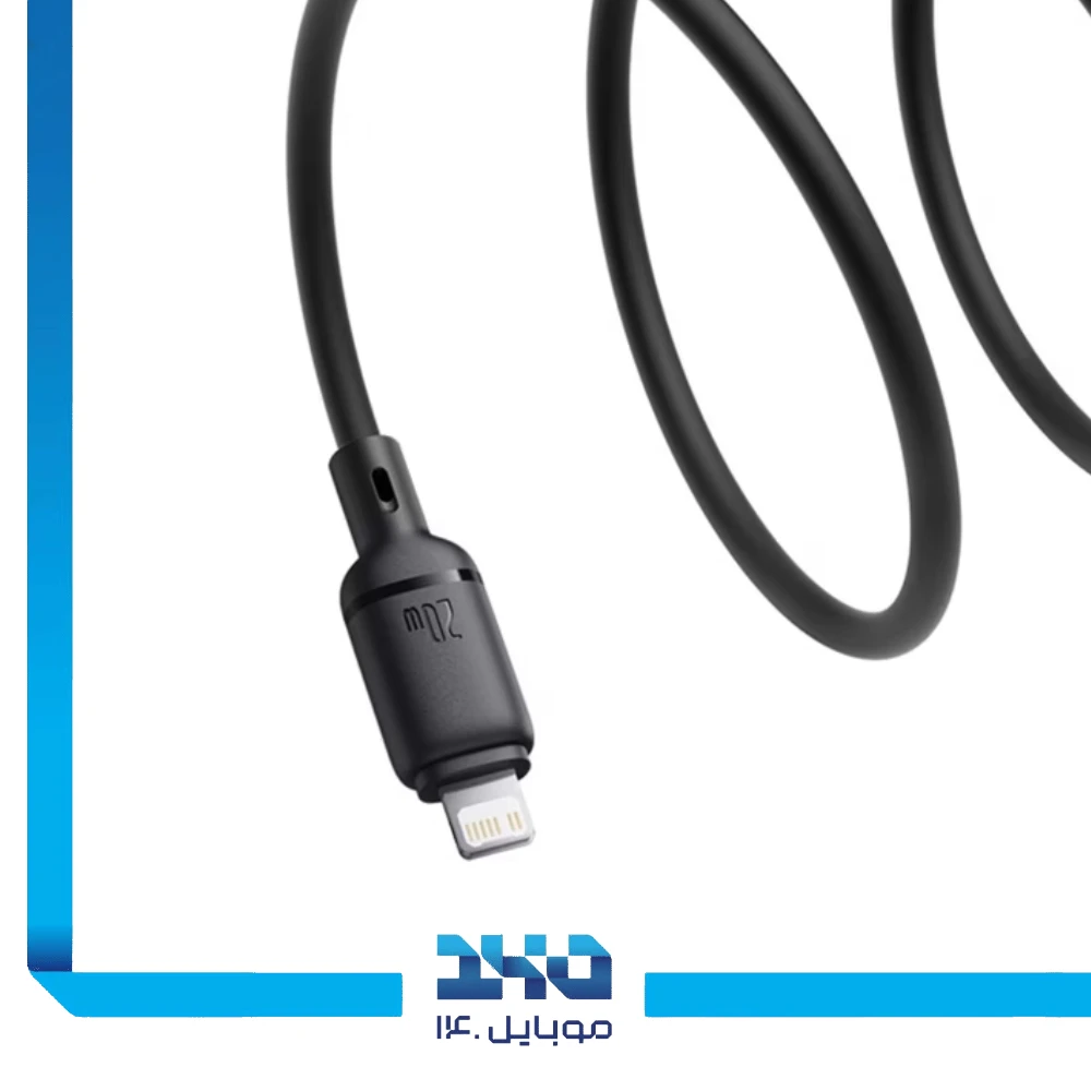 کابل شارژ تایپ سی به لایتنینگ بیسوس مدل Silky Series
