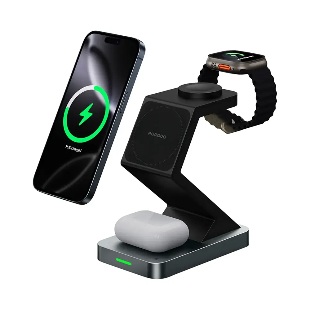 شارژر بی سیم 4 در 1 پرودو مدل PDXHX3BK