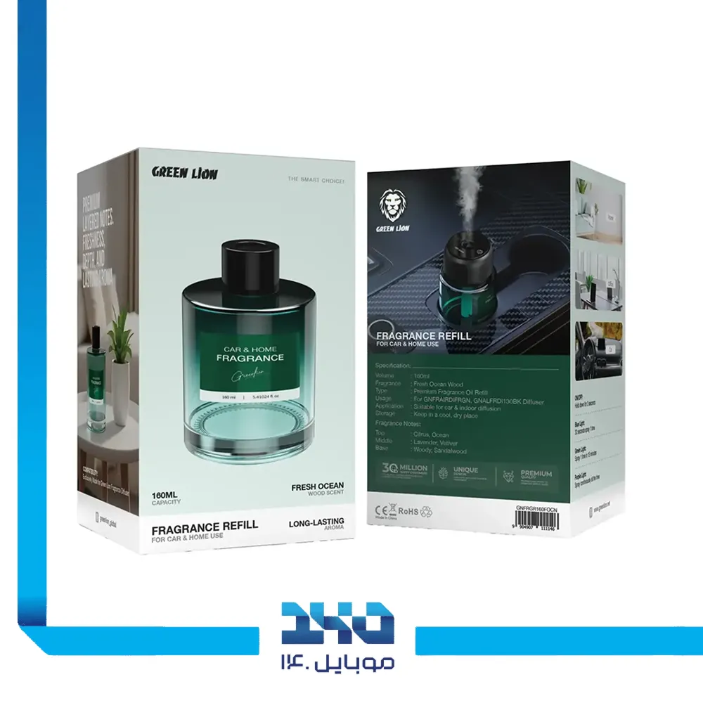 خوشبو کننده هوای گرین لاین مدل Fresh Ocean Wood 160ML