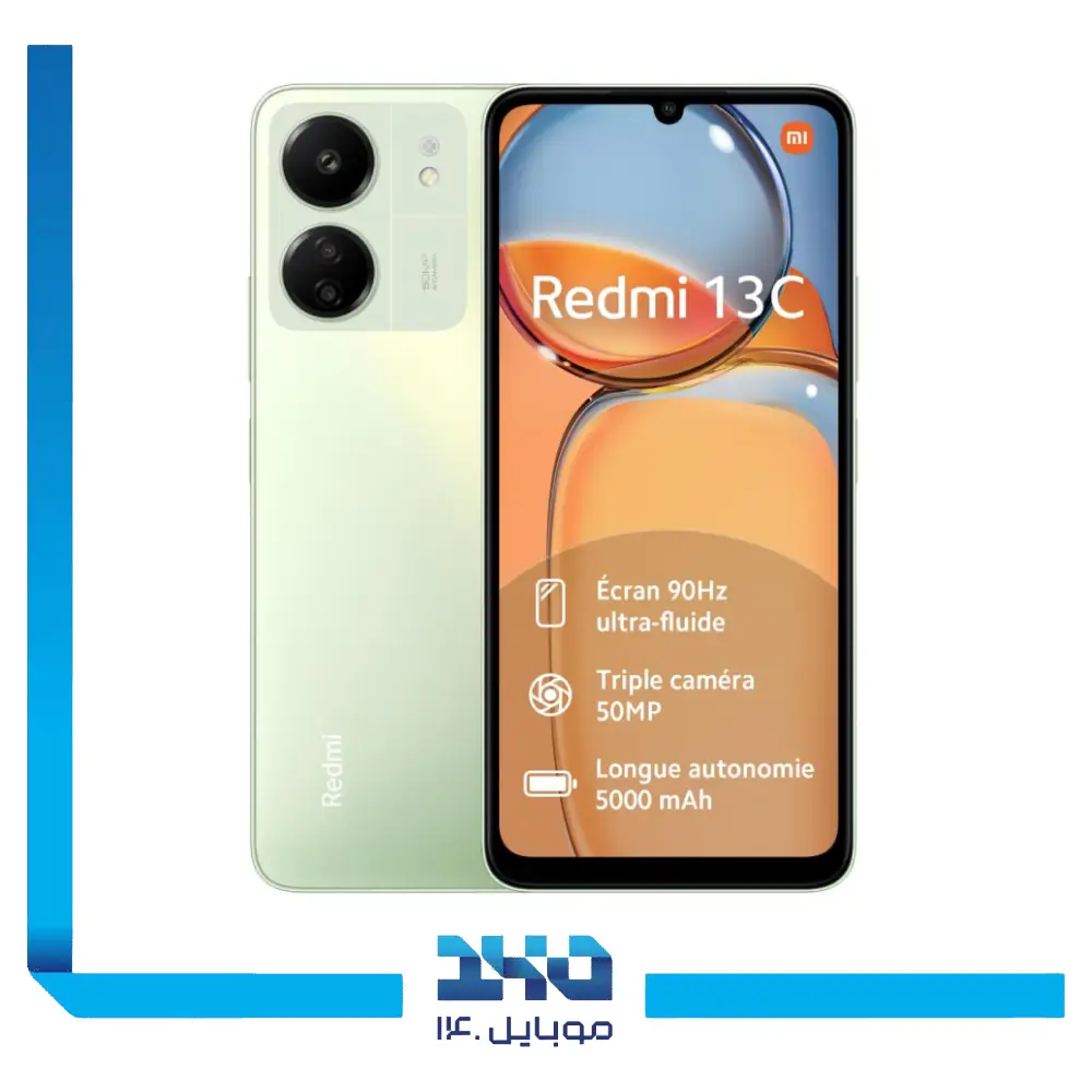 گوشی موبایل شیائومی مدل Redmi 13c ظرفیت 128 گیگابایت رم 6 گیگابایت (پک اندونزی، رام گلوبال)