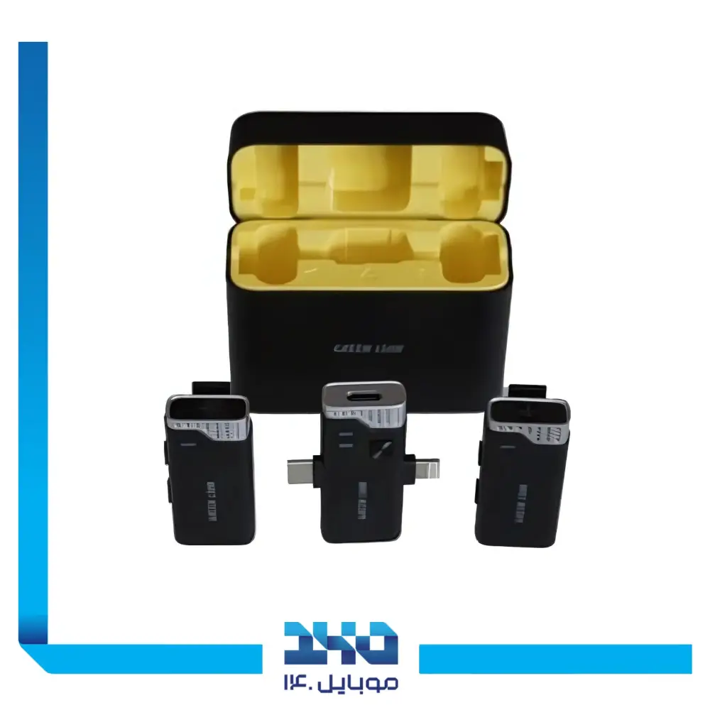میکروفون بلوتوثی گرین لاین مدل 3in1 MIC360D دو کاناله لایتنینگ و تایپ سی