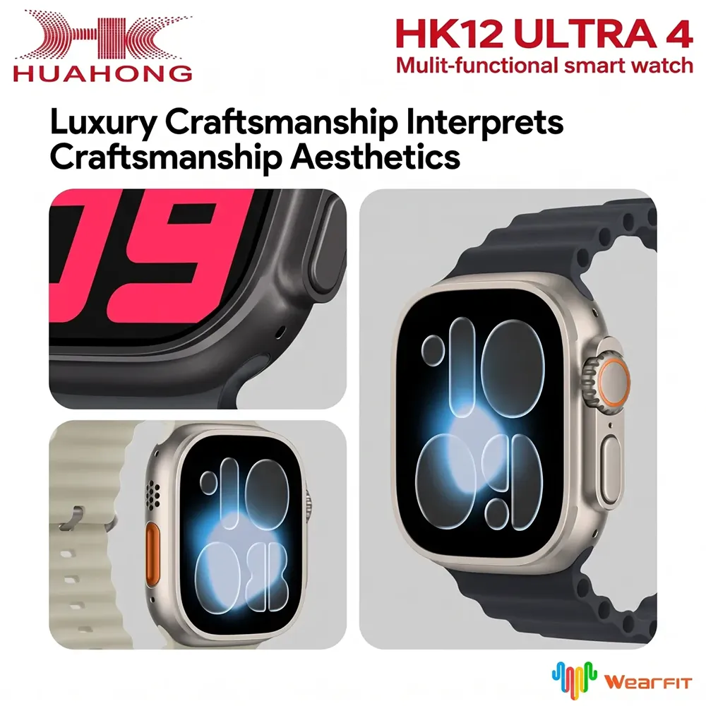 ساعت هوشمند هواهونگ HK12 Ultra 4 سایز 49 میلیمتر