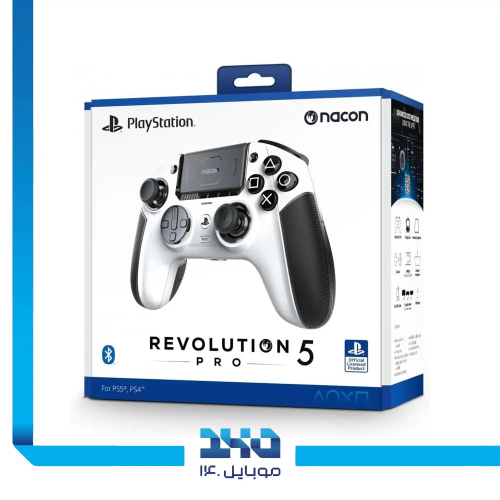 دسته بازی PS5 مدل Revolution 5 PRO White سفید