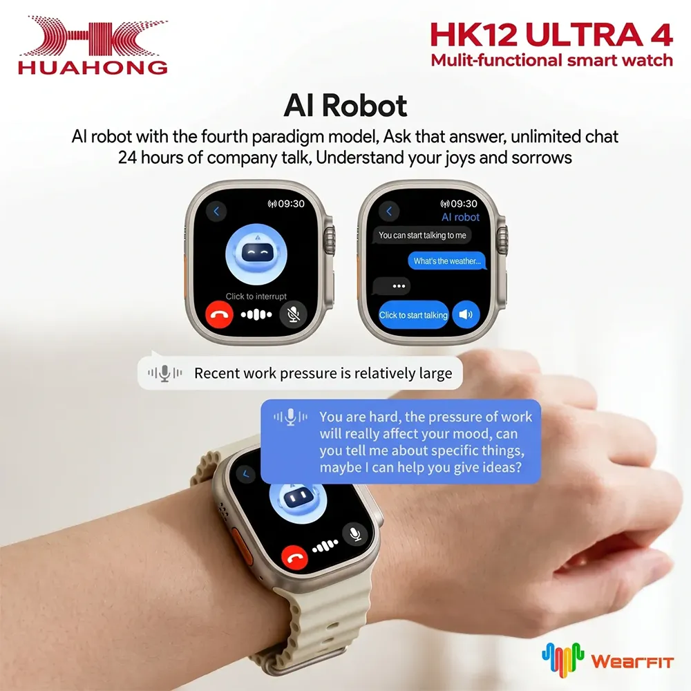 ساعت هوشمند هواهونگ HK12 Ultra 4 سایز 49 میلیمتر