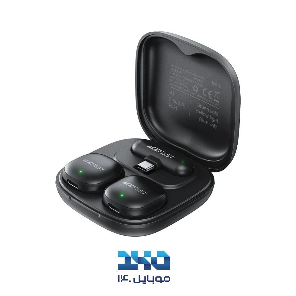 ست میکروفون بیسیم ایس فست مدل R1 با درگاه Type-C
