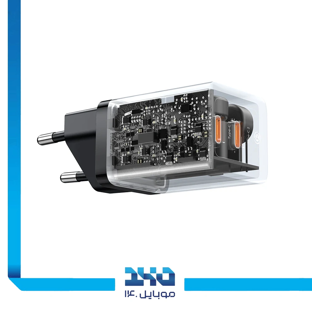 شارژر دیواری 40 وات بیسوس مدل GaN5 Pro