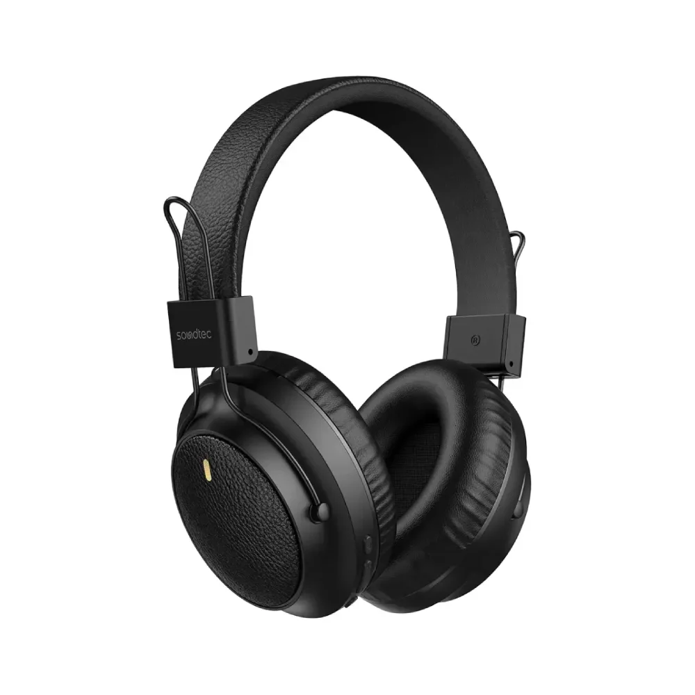 هدفون بی‌سیم پرودو مدل Soundtec Leather-Finish