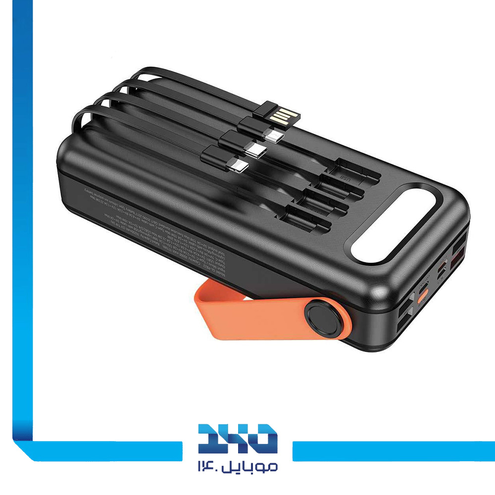 پاوربانک گرین لاین 30000mAh مدل (GNSOLAR30PBBK)