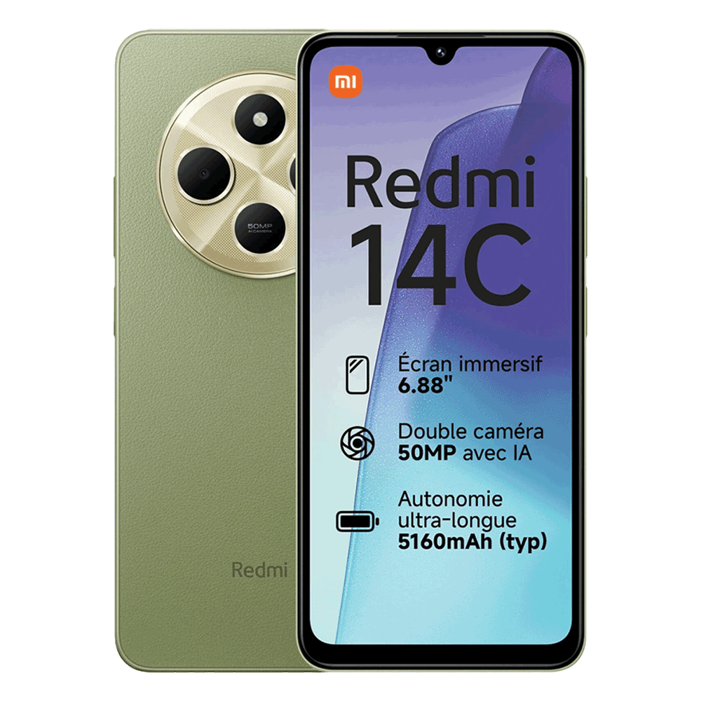 گوشی موبایل شیائومی مدل Redmi 14C ظرفیت 256 گیگابایت رم 8 گیگابایت (جعبه کوچک، بدون آداپتور)
