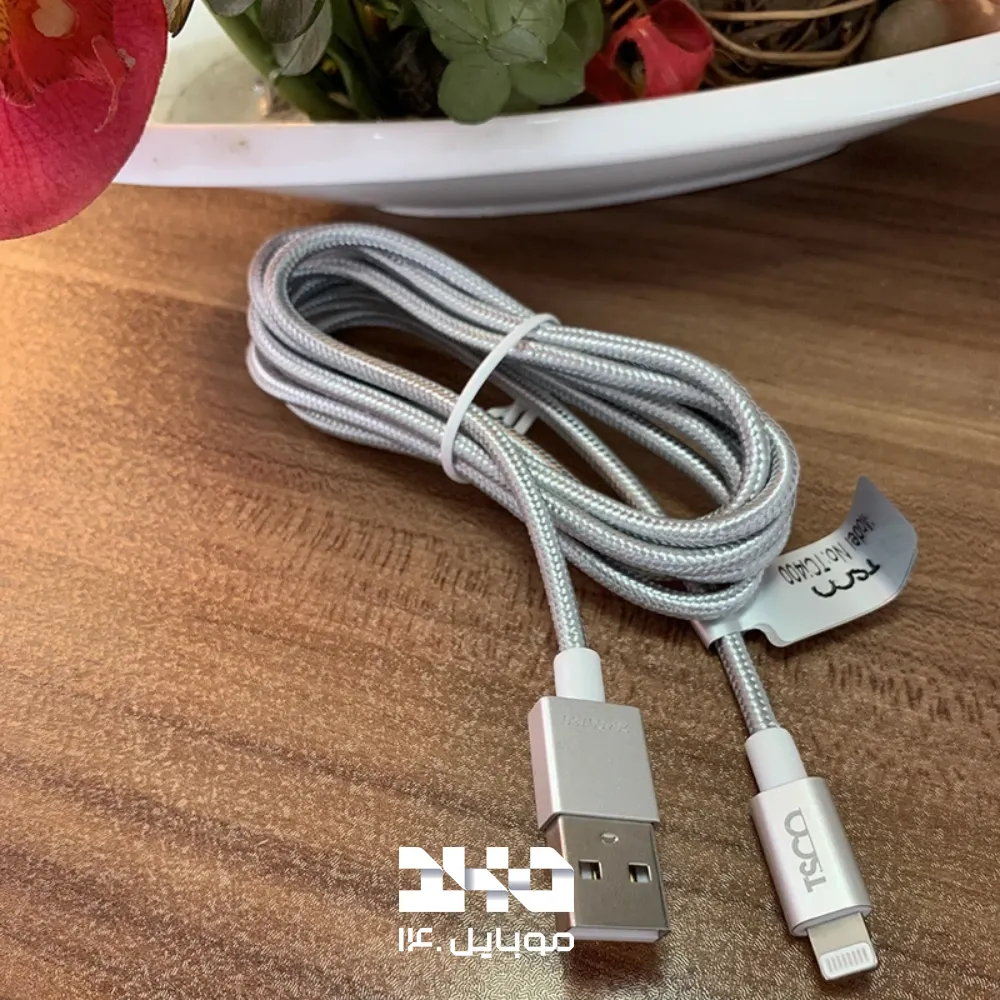 کابل تبدیل USB به لایتنینگ تسکو مدل TCi 400 طول 1 متر