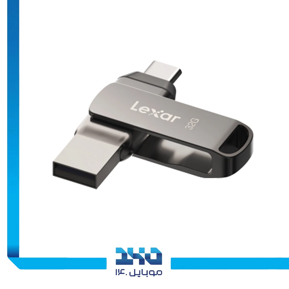 فلش مموری لکسار مدل (JumpDrive Dual Drive D400) ظرفیت 32 گیگابایت