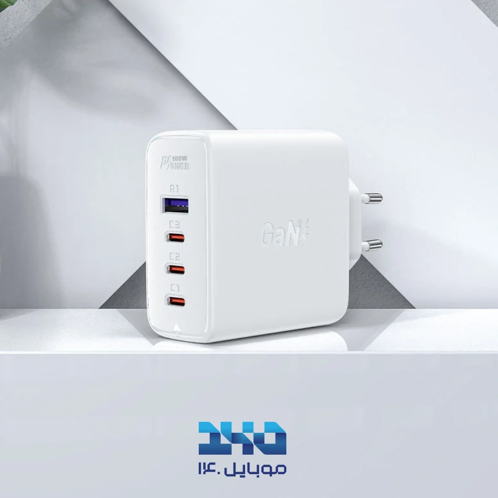 شارژر دیواری ایس فست مدل A37 توان 100 وات همراه با کابل