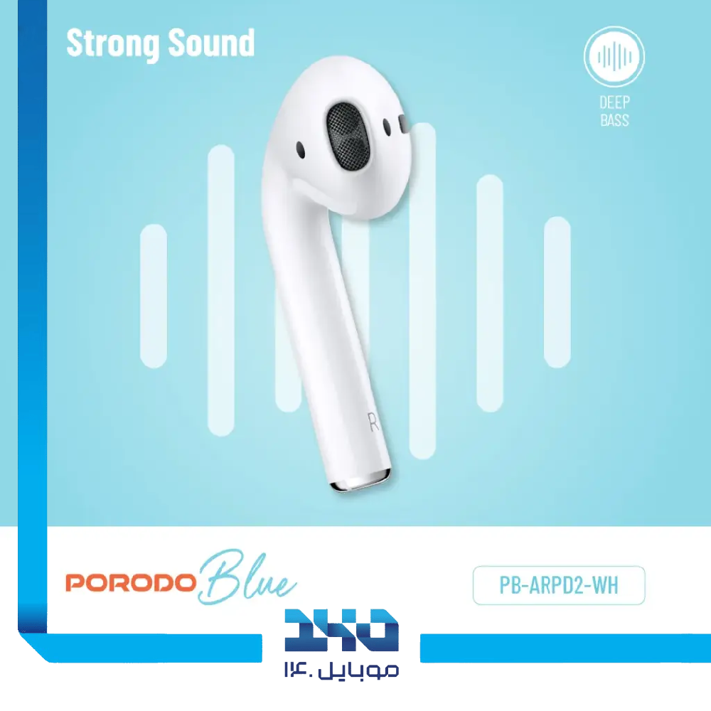 هندزفری بی سیم پرودو مدل Blue Deep Bass Earbuds 2