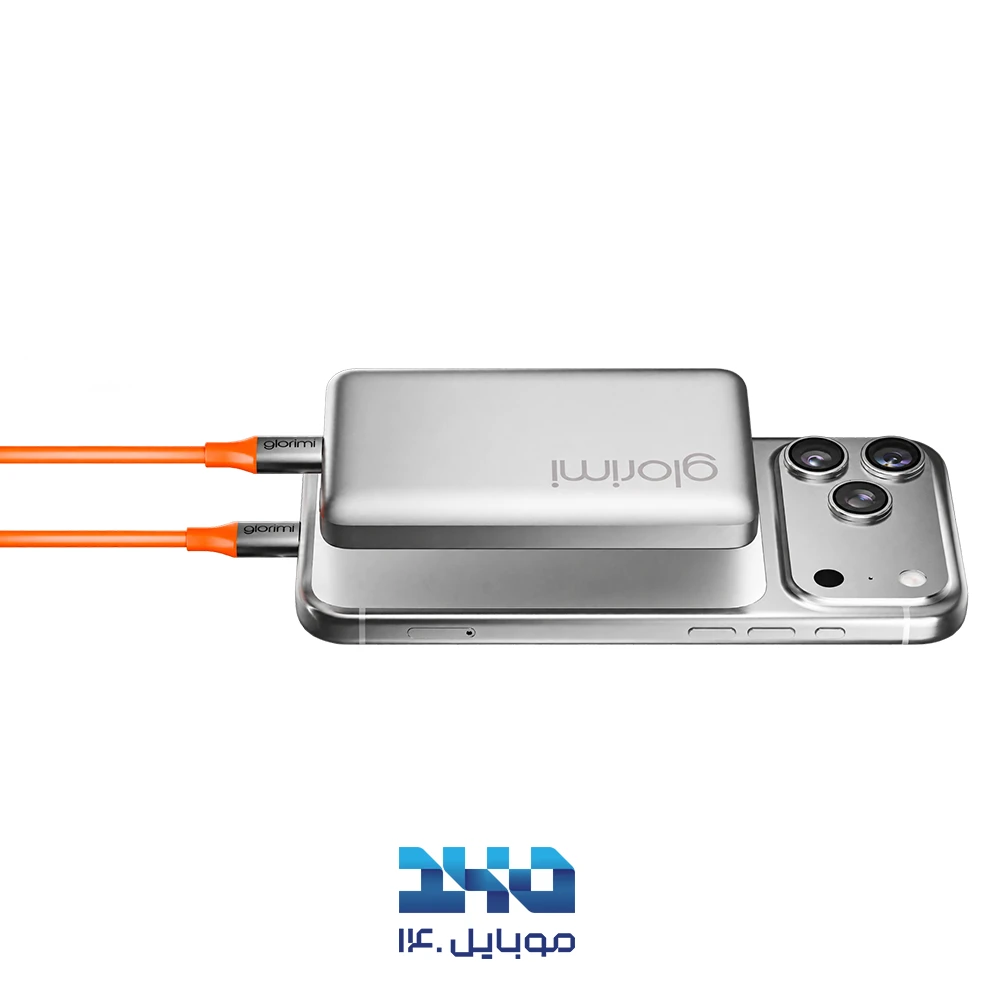 پاوربانک گلوریمی ظرفیت 10٫000 میلیآمپرساعت مدل FitCore Mag Qi2