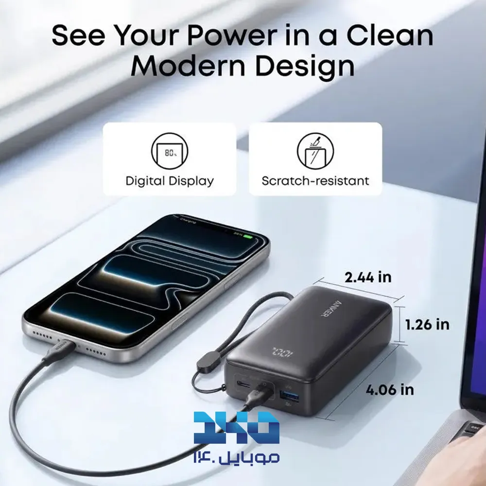 پاوربانک انکر 10000mAh مدل Zolo (A110J)
