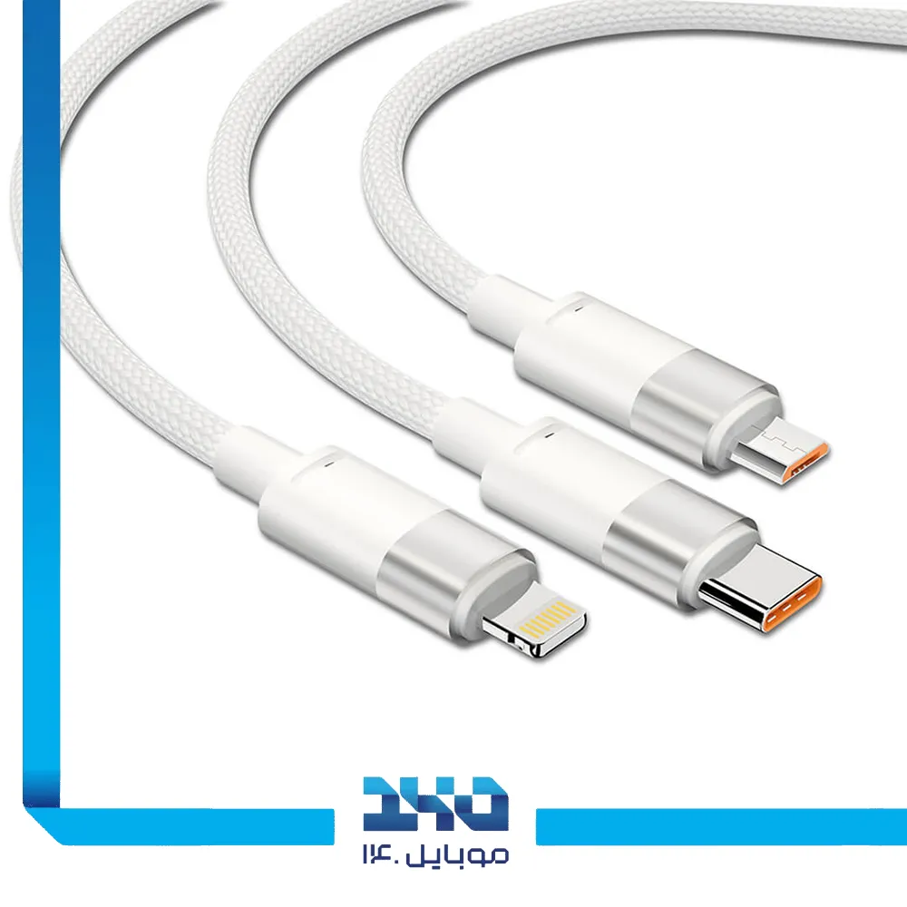 کابل USB-A به USB-C / لایتنینگ / microUSB تسکو مدل (TCT 111)