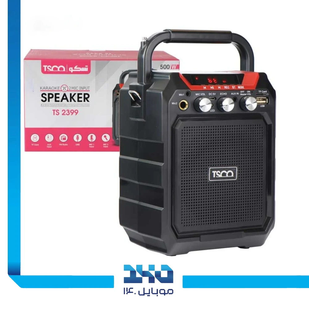 اسپیکر بلوتوثی قابل حمل تسکو مدل (TS 2399)