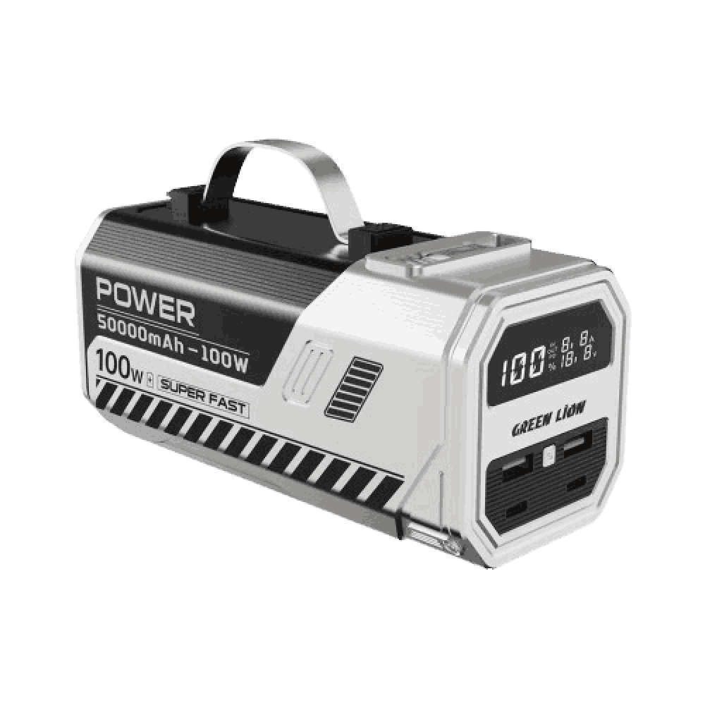 پاوربانک 100 وات گرین لاین مدل Power Max ظرفیت 50000 میلی آمپر