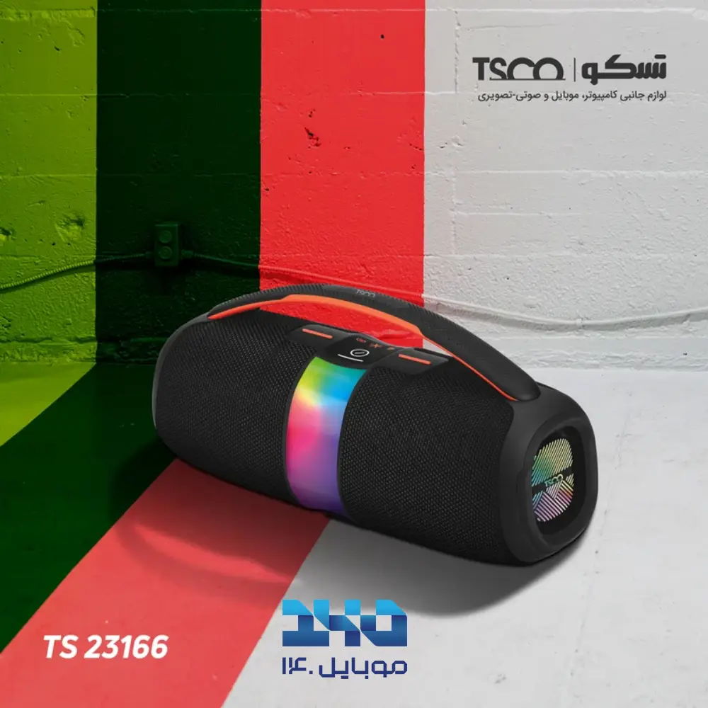 اسپیکر قابل حمل 40 وات تسکو مدل TS 23166 با قابلیت کارائوکه