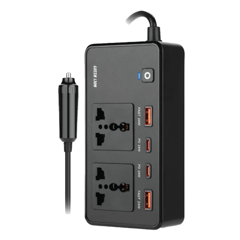 اینورتر فندکی خودرو گرین لاین مدل GC-200