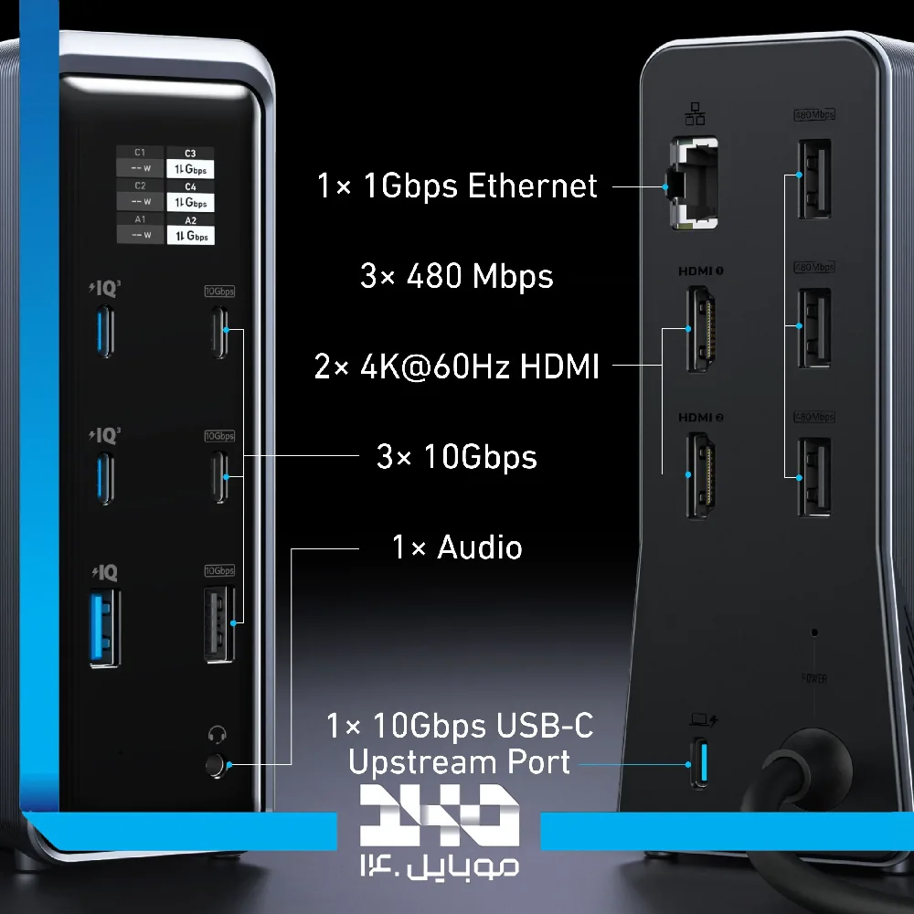 شارژ رومیزی 14 در 1 انکر مدل A83B6