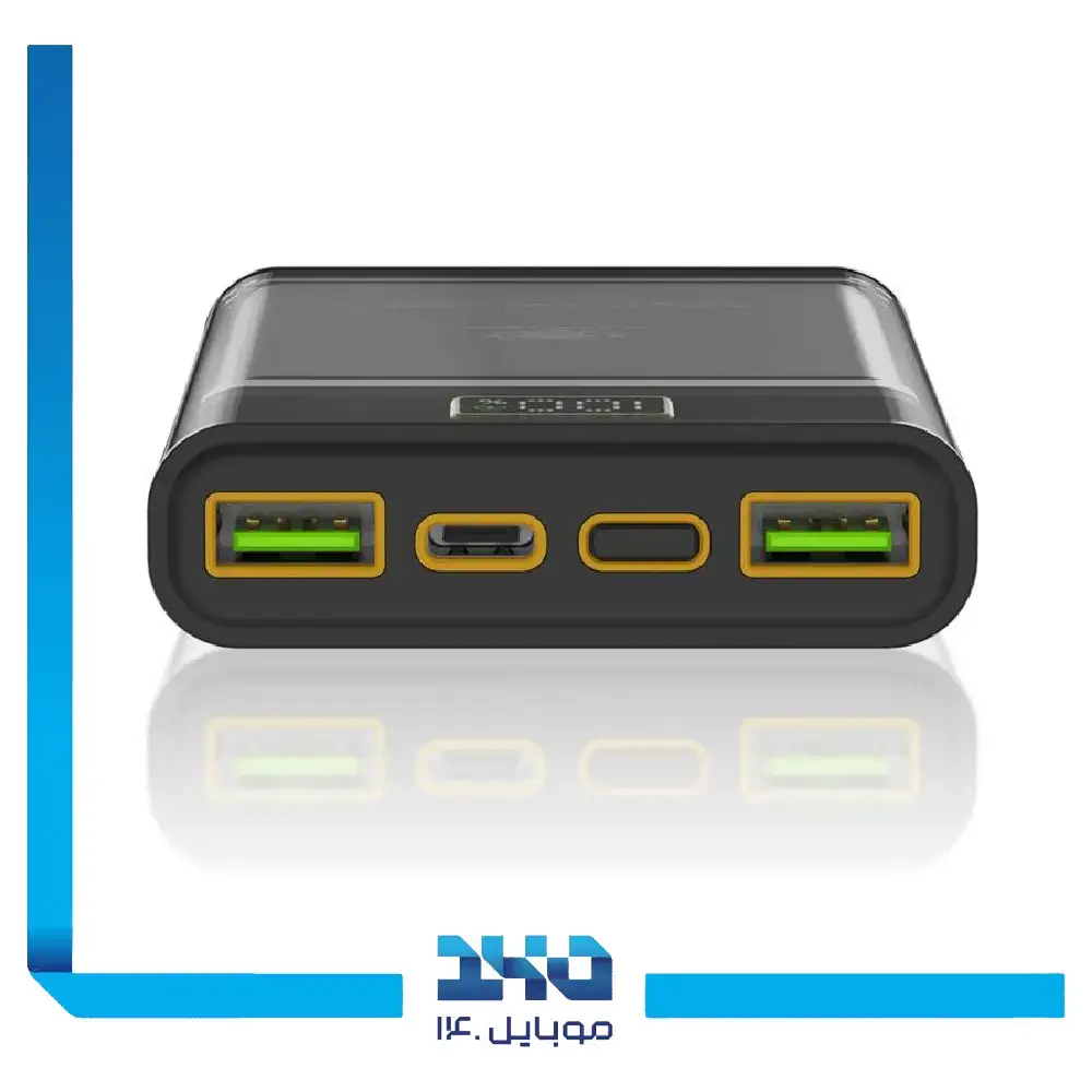 پاوربانک گرین لاین مدل GNSFTP10MAHPBBK (QC , PD) ظرفیت 10000 میلی‌آمپر