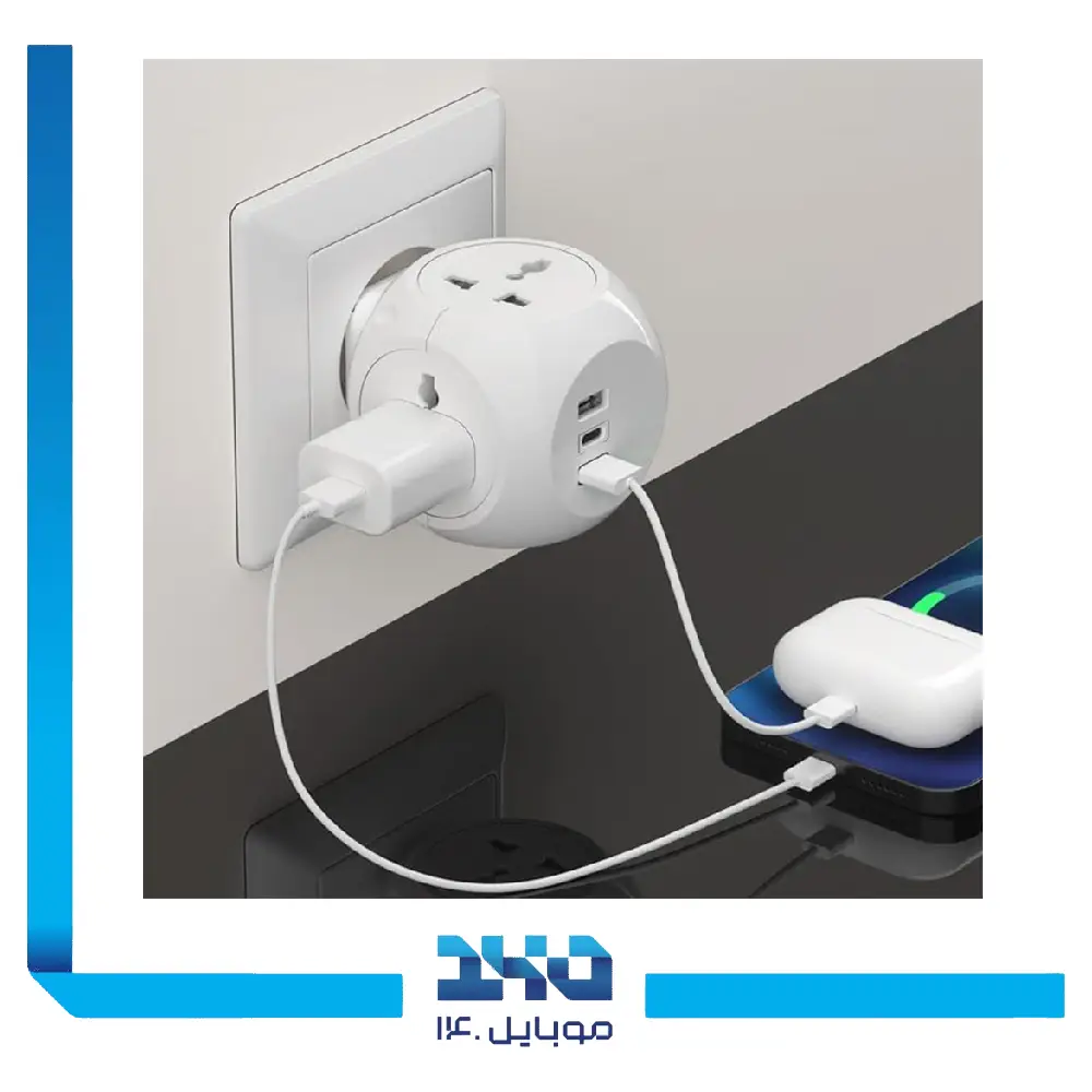 آداپتور مسافرتی چند پورت گرین لاین