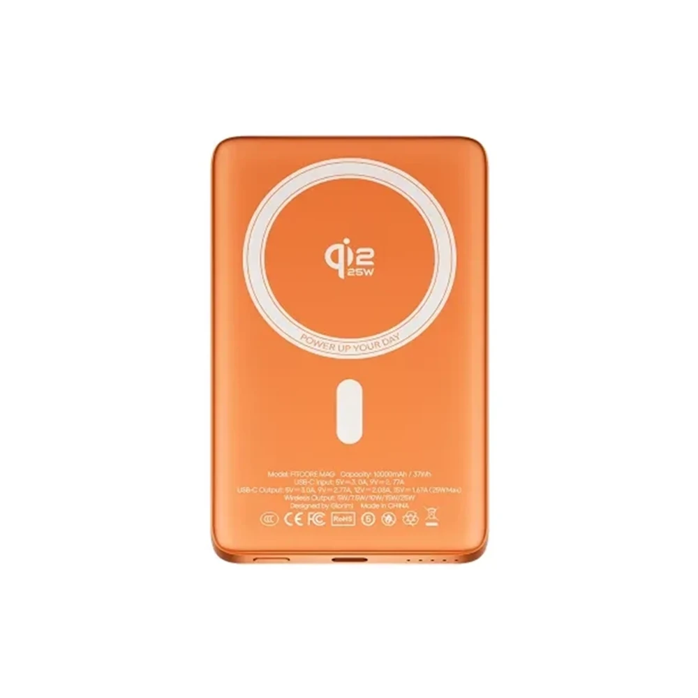پاوربانک گلوریمی ظرفیت 10٫000 میلیآمپرساعت مدل FitCore Mag Qi2