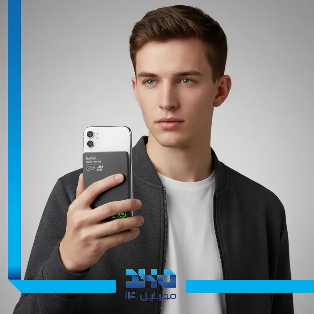 پاوربانک مگ سیف 5000 میلی آمپر پارولوژی مدل MagVolt