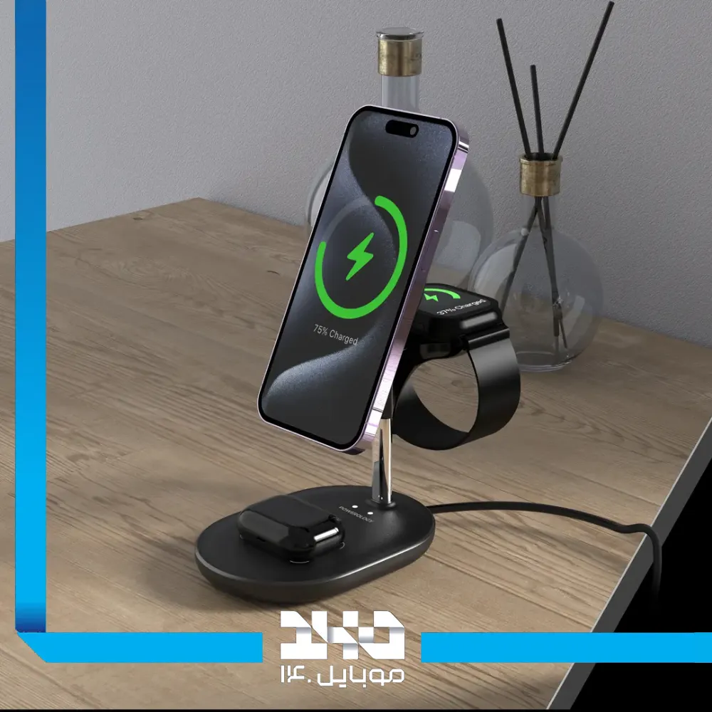 استند شارژر وایرلس پاورولوژی مدل Florea