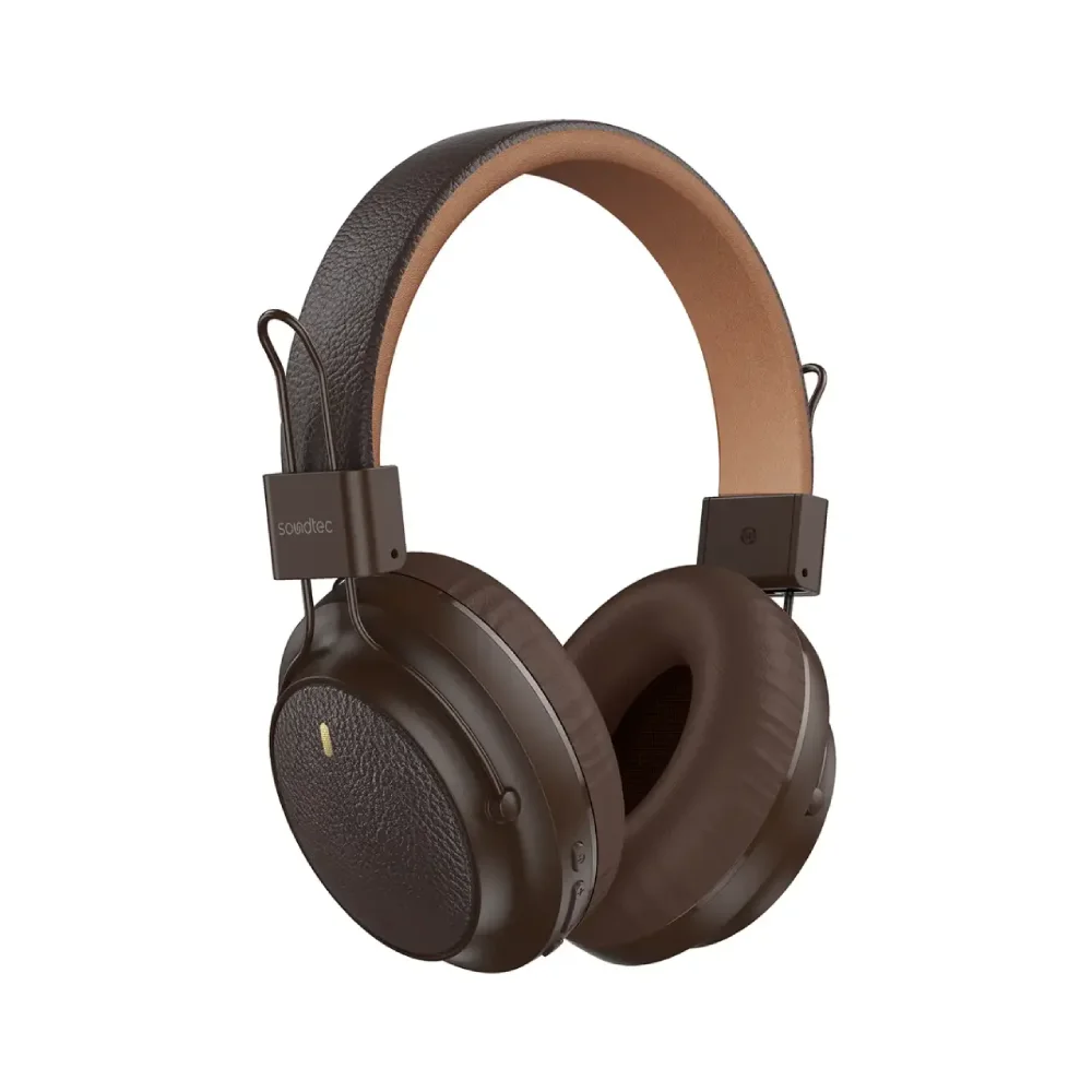 هدفون بی‌سیم پرودو مدل Soundtec Leather-Finish