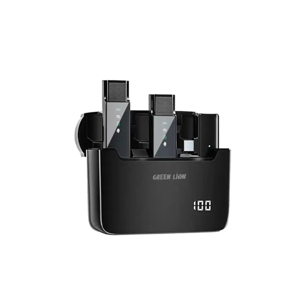 میکروفون بی‌سیم گرین لاین مدل DIGITAL DISPLAY GN2IN1 (تایپ سی) | 2 به 1