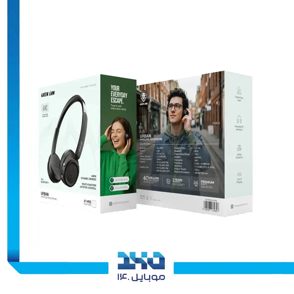 هدفون بی‌سیم گرین لاین با نویز کنسلینگ (ANC) Urban
