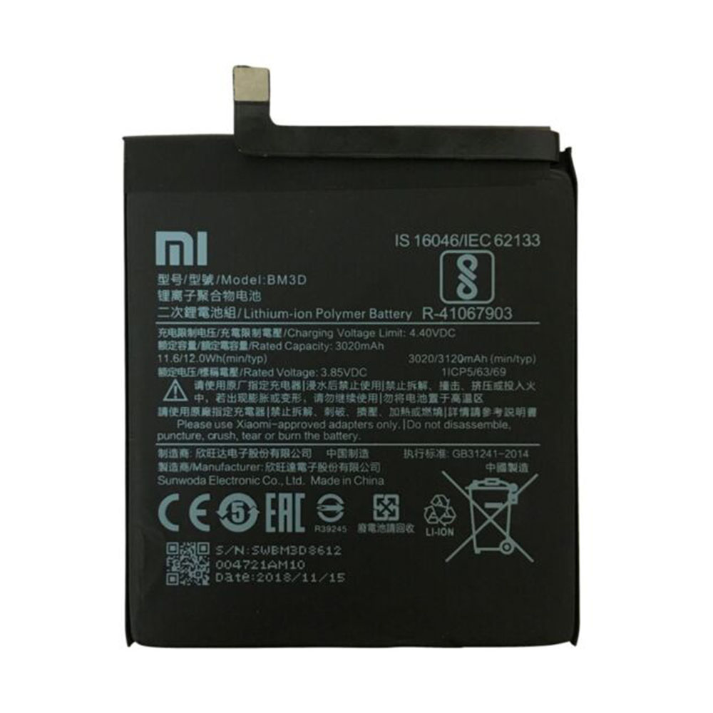 باتری گوشی شیائومی Mi 8 SE ظرفیت 3120 میلیآمپر مدل (BM3D) | اصل