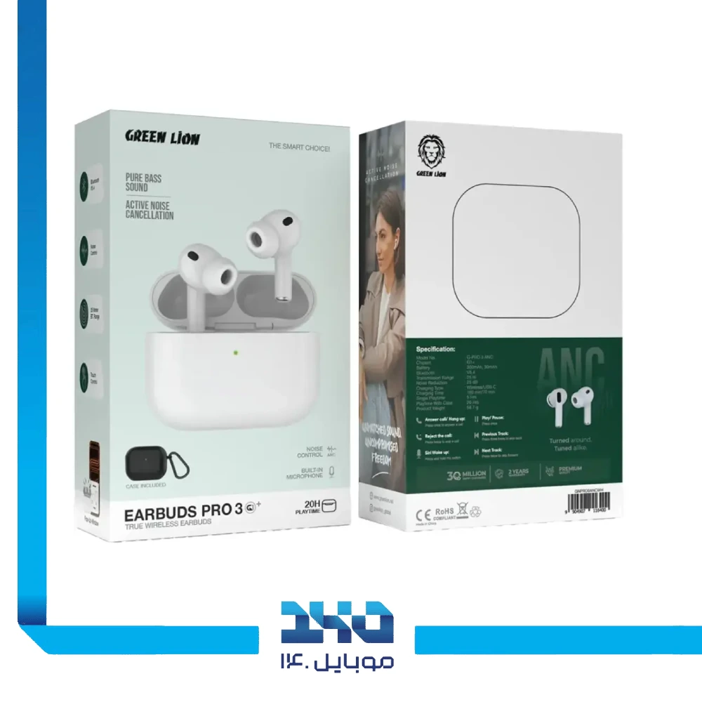 هندزفری بی سیم گرین لاین مدل EARBUDS PRO 3 G1 Plus