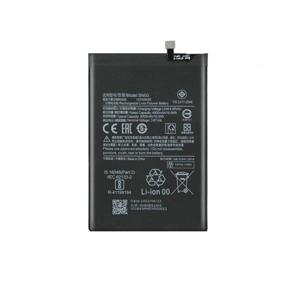 باتری گوشی شیائومی Redmi 10C ظرفیت 5000 میلیآمپر مدل (BN5G) | اصل