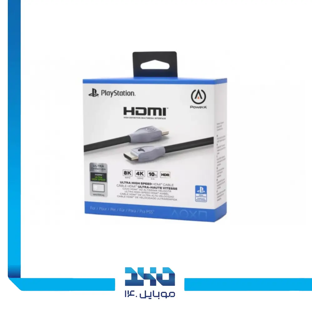 کابل PowerA HDMI 2.1 مخصوص PS5