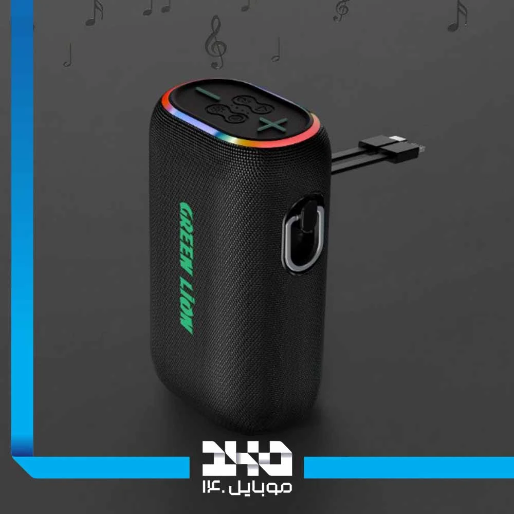 اسپیکر گرین لاین Wave 20 با پاوربانک 10000 میلی‌آمپرساعت