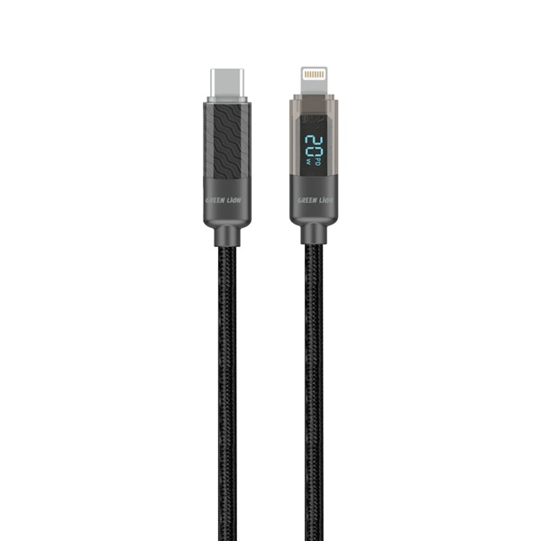 کابل فست شارژ گرین لاین مدل USB-C to Lightning Digital Display Cable توان 18 وات